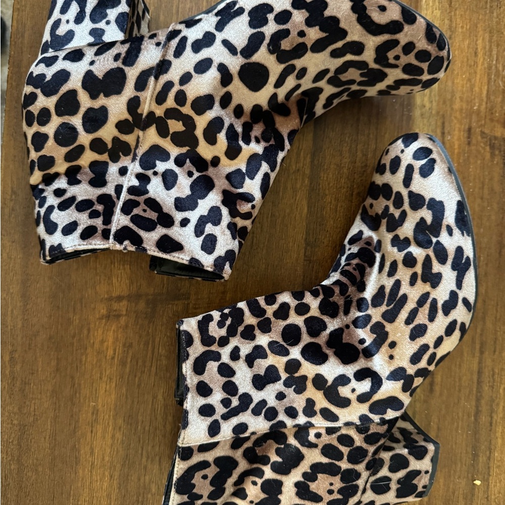 A New Day Leopard Print Heeled Boots